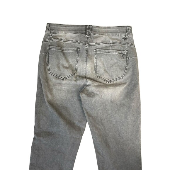 Democracy “Ab-solution” Women's Sz 10 Gray Denim Booty Lift Straight Leg Jeans - Picture 6 of 14